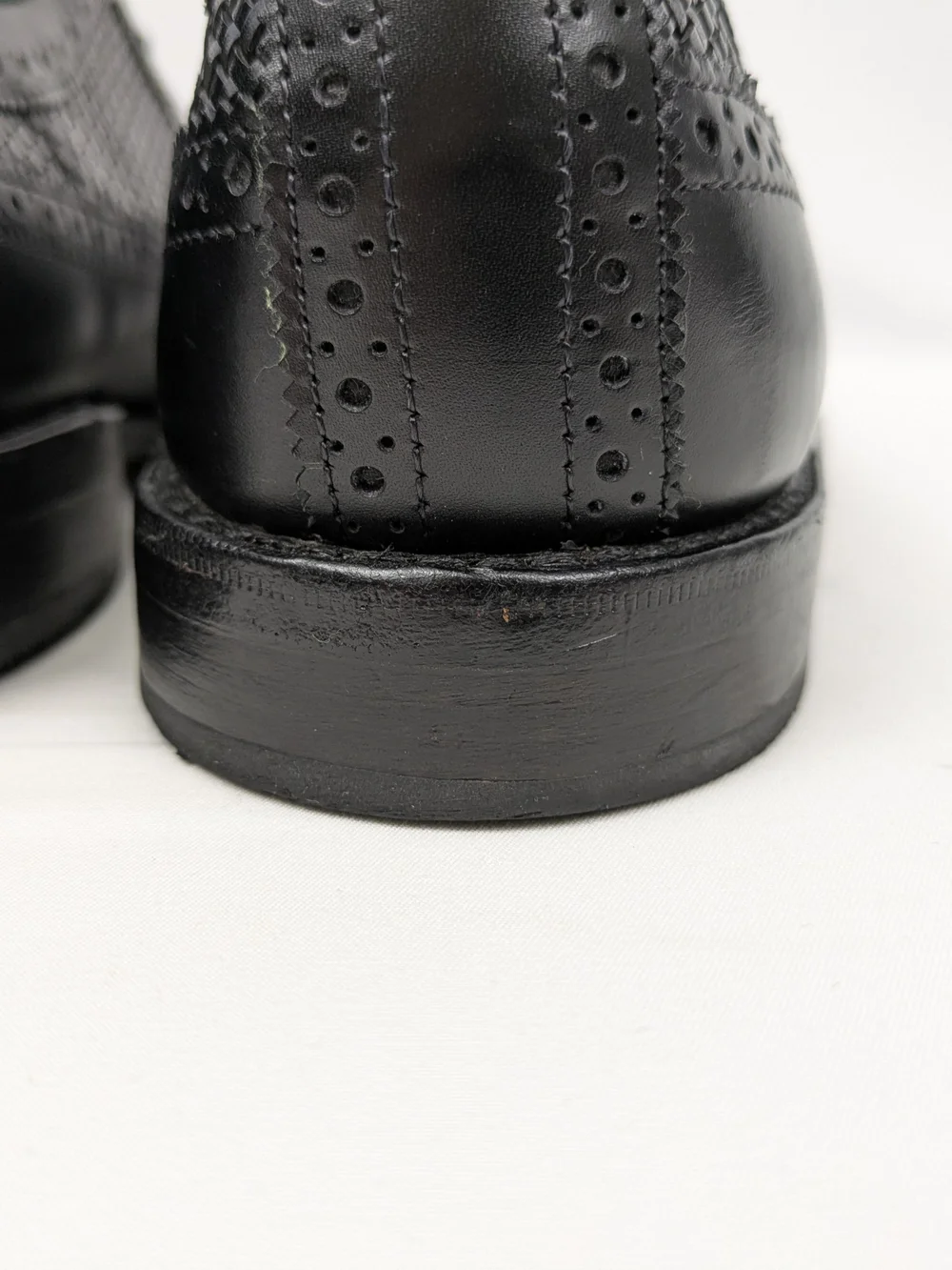 Allen Edmonds Black Leather Derby Oxfords